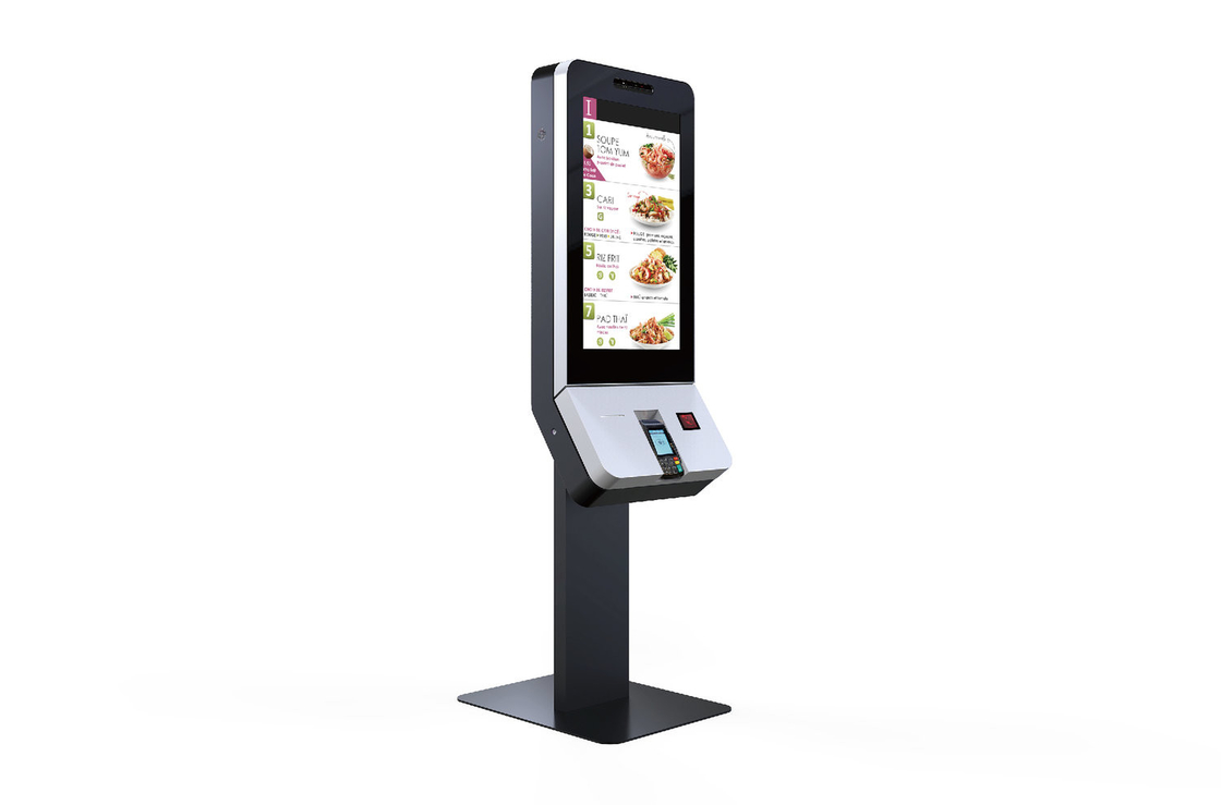 Los restaurantes 1920 x 1080 de los alimentos de preparación rápida del quiosco del servicio del uno mismo del pixel tren estaciones que los aeropuertos miden el tiempo de aduana crítica del factor