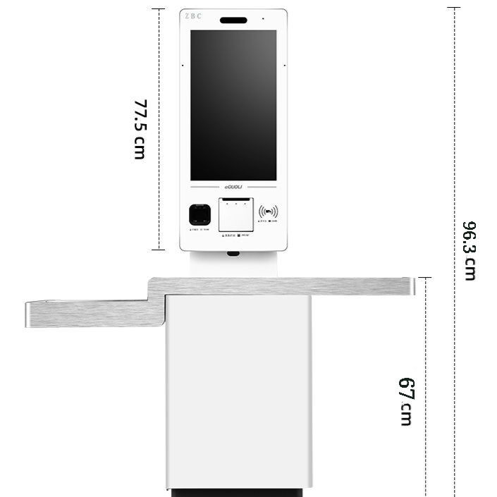 Máquina expendedora costada pago de Payment Kiosk Ticket de la impresora térmica del sistema del quiosco de la posición de la carga de la orden