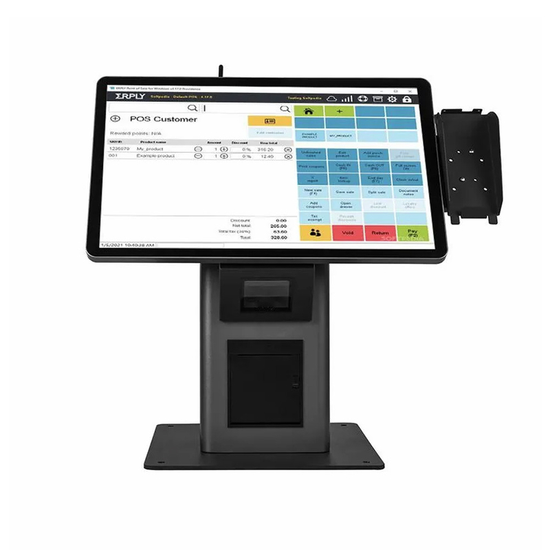 Quiosco de pedidos de autoservicio Quiosco de pago con pantalla táctil instalado en el restaurante