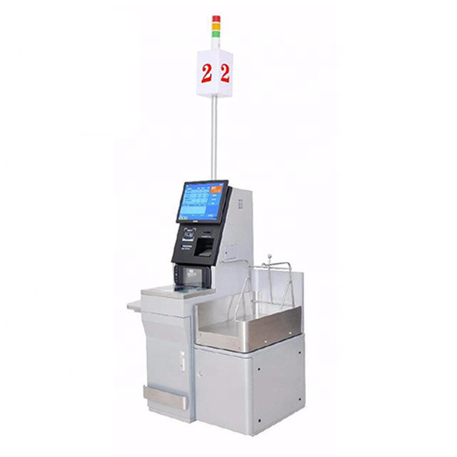 Máquinas del servicio del uno mismo del sistema de la posición del servicio del uno mismo de la pantalla táctil RFID en supermercados